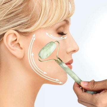 Jade Face Roller in Rose Gold