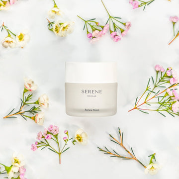 Renew Mask on flowers