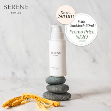 Serene Skinlab GLOW & PROTECT bundle with Sunblock 50ml  suitable for sensitive skin